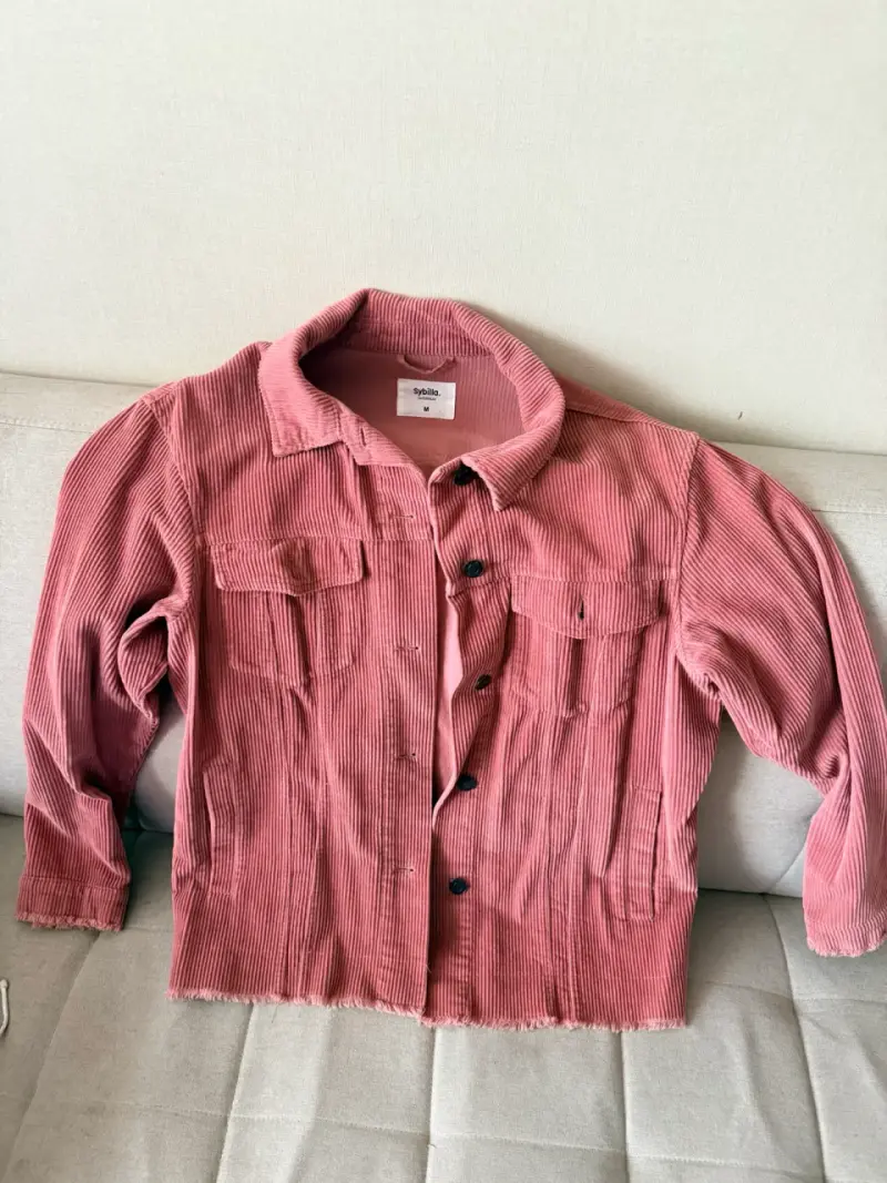 Chaqueta de cotelé Sybilla color rosa - 2