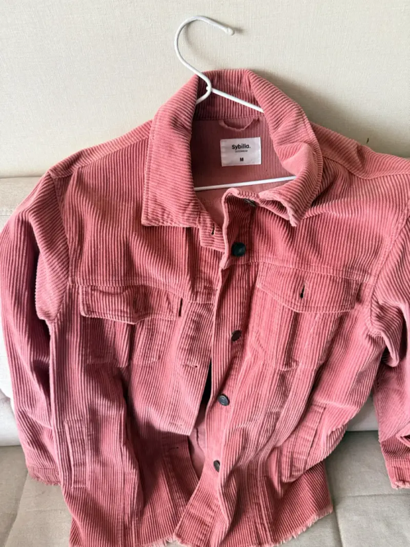 Chaqueta de cotelé Sybilla color rosa - 3