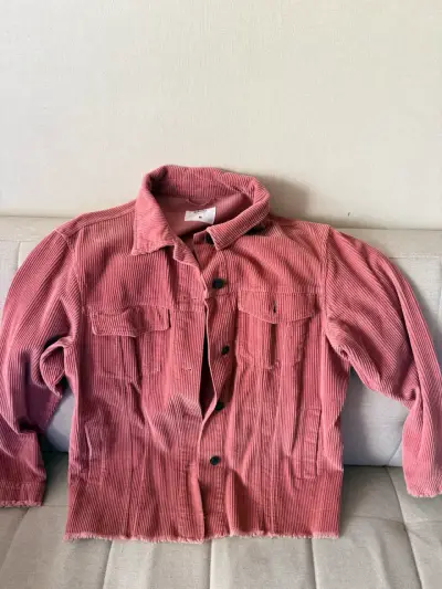 Chaqueta de cotelé Sybilla color rosa - miniatura 4