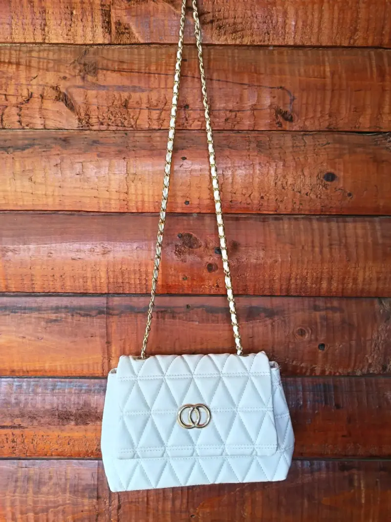 Cartera beige acolchada - 2