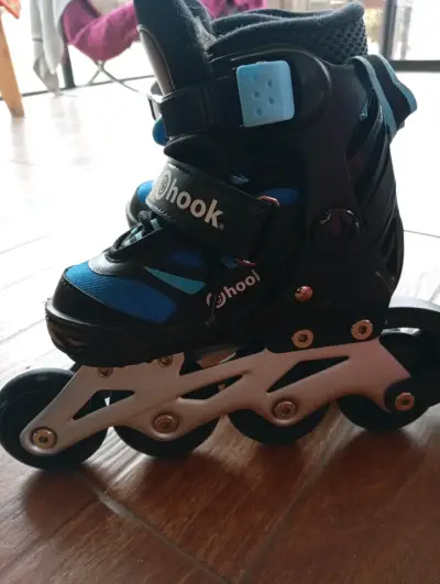 Patines en línea Hook azul y negro - miniatura 2