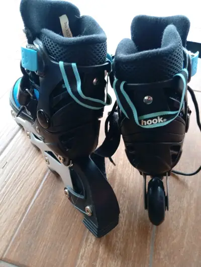 Patines en línea Hook azul y negro - miniatura 3
