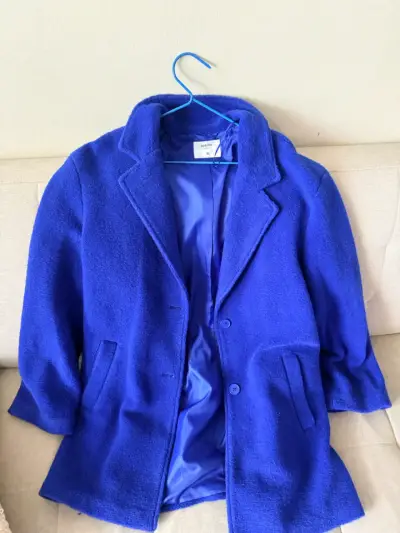 Chaqueta tipo abrigo Sybilla azul eléctrico - miniatura 1