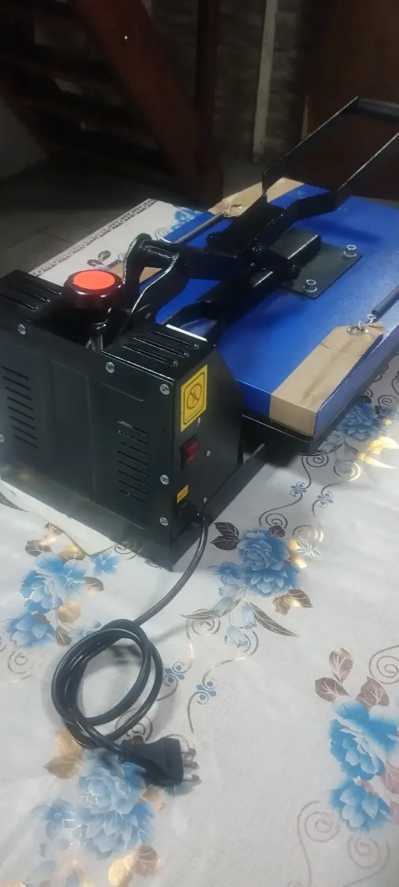 Máquina de prensa térmica azul - 1