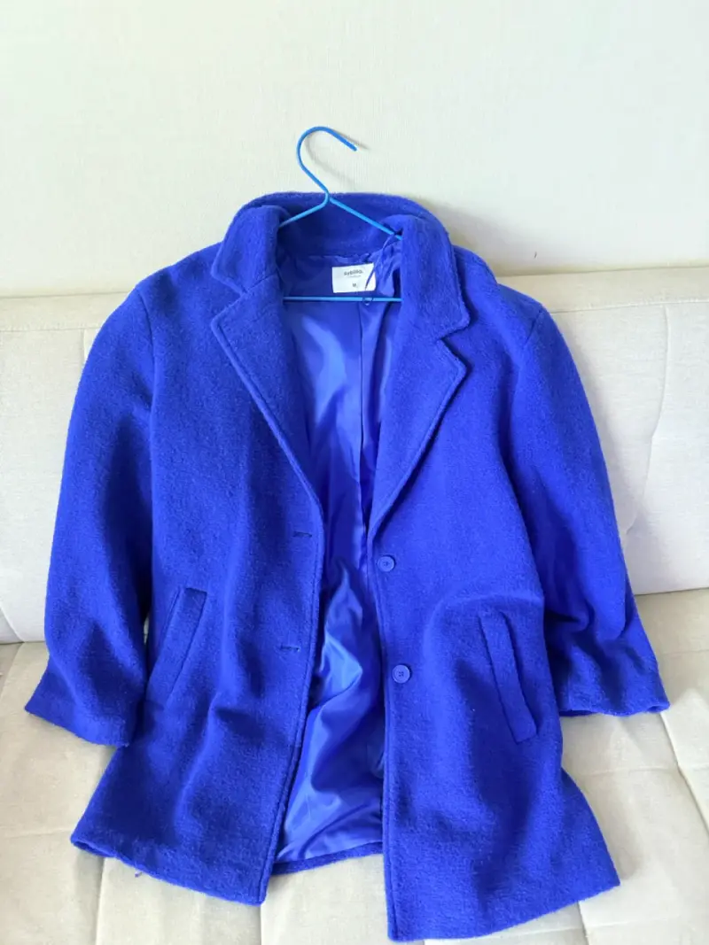Chaqueta tipo abrigo Sybilla azul eléctrico - 3