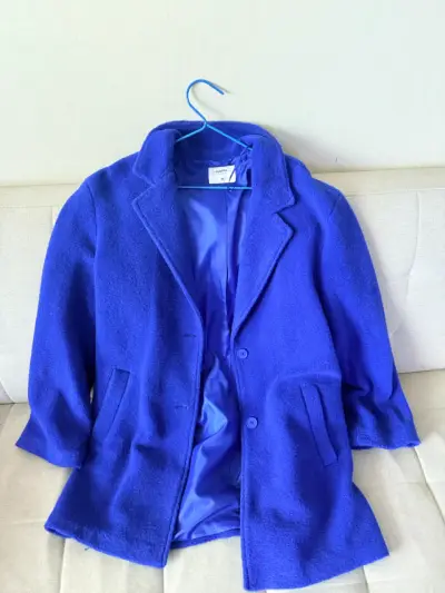 Chaqueta tipo abrigo Sybilla azul eléctrico - miniatura 3