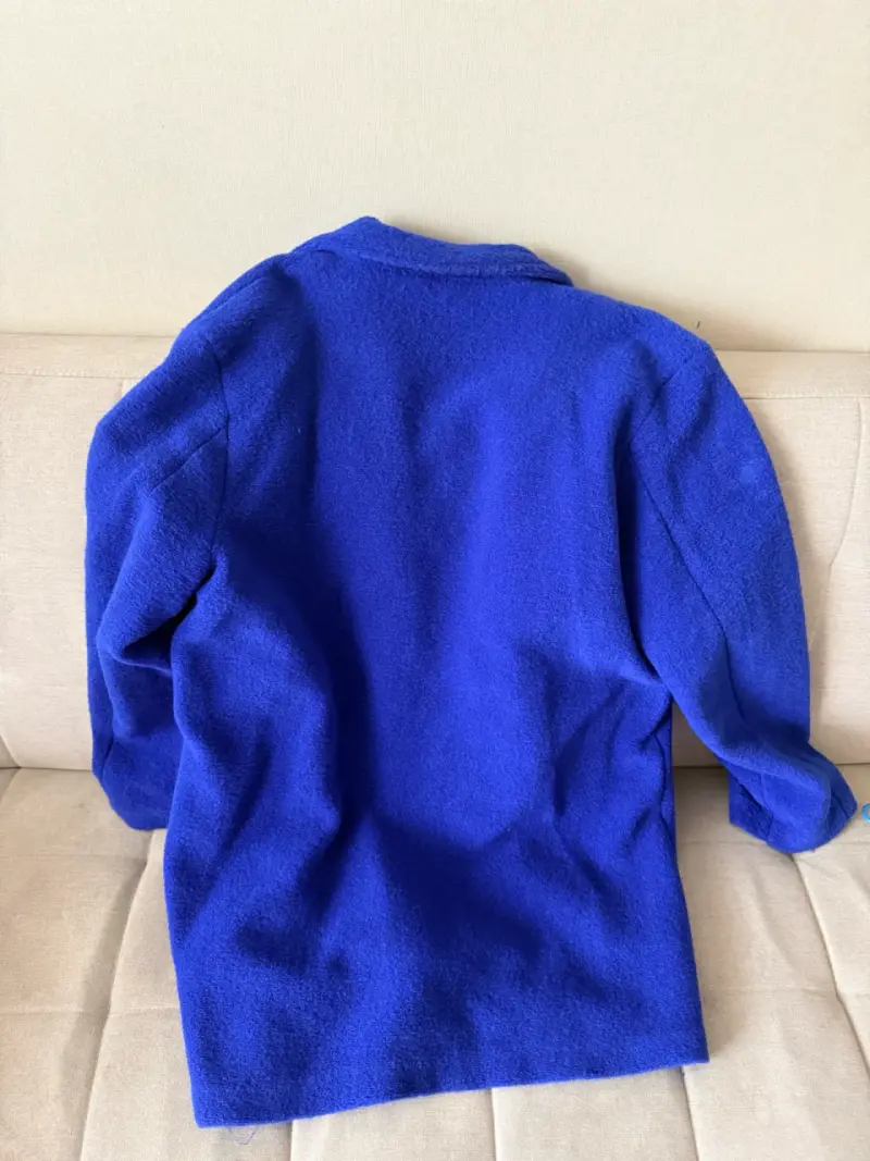 Chaqueta tipo abrigo Sybilla azul eléctrico - 4