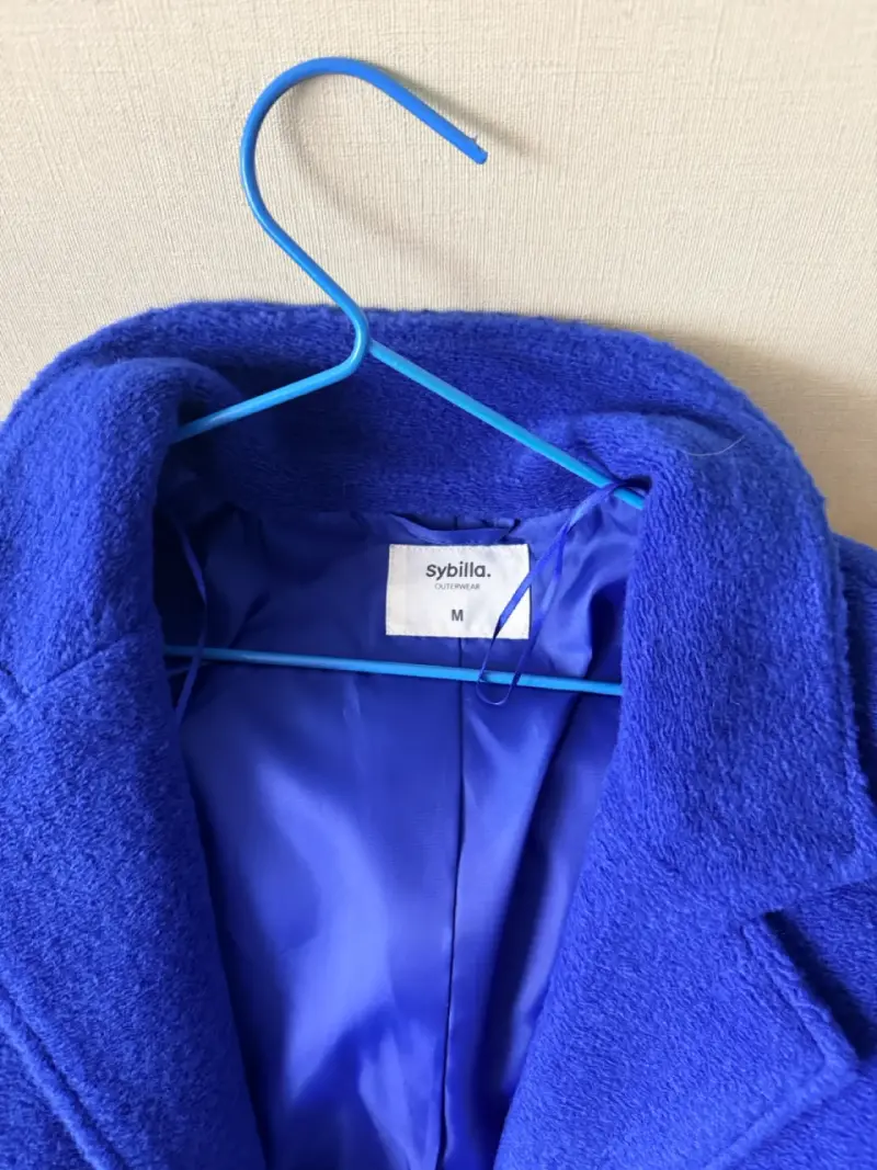 Chaqueta tipo abrigo Sybilla azul eléctrico - 5