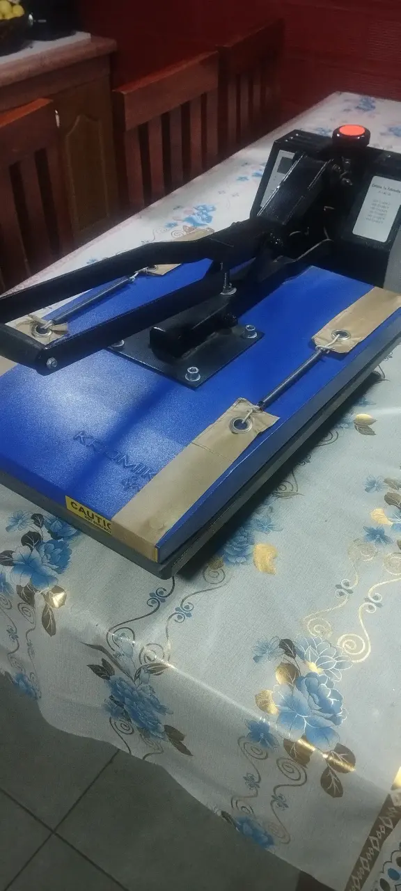 Máquina de prensa térmica azul - 6