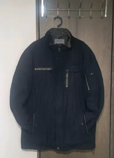 Chaqueta de abrigo azul - miniatura 1