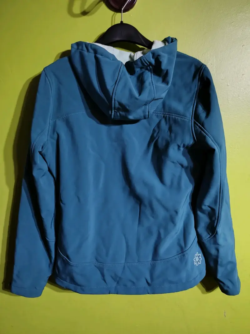 Chaqueta azul con capucha - 1