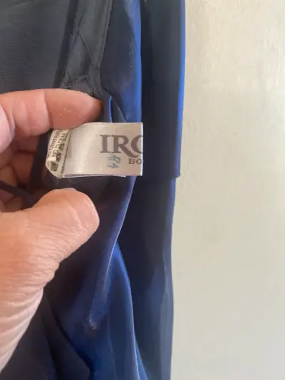 Vestido de satin azul Irol - miniatura 4