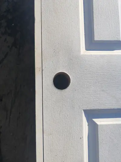 Puerta de interior blanca con Marco y visagras - miniatura 3