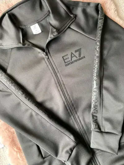 Chaqueta Emporio Armani negra con cierre - miniatura 2
