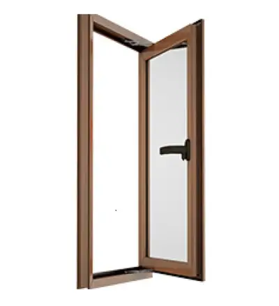 Ventana termopanel PVC 80x120 cm roble, nueva - miniatura 3