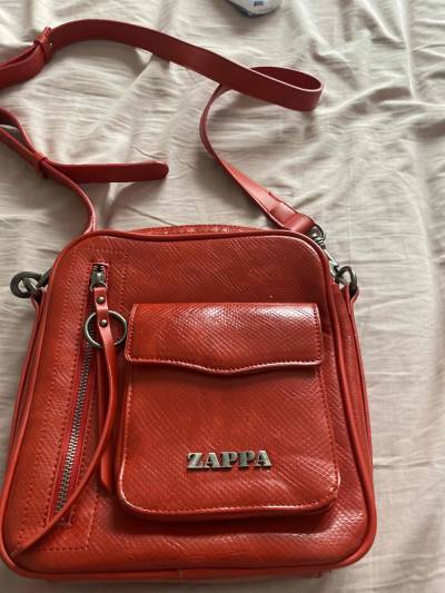 Bolso rojo de piel Zappa - miniatura 1