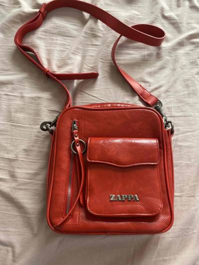 Bolso rojo de piel Zappa - miniatura 2