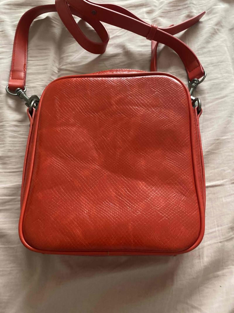Bolso rojo de piel Zappa - 3