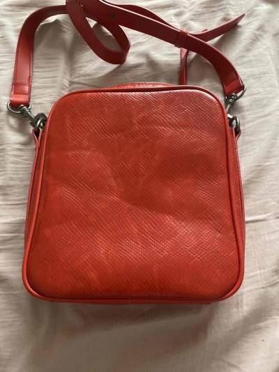 Bolso rojo de piel Zappa - miniatura 3