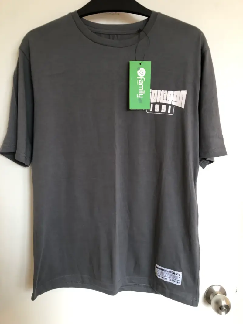 Polera gris Michigan 1991 nueva - 1