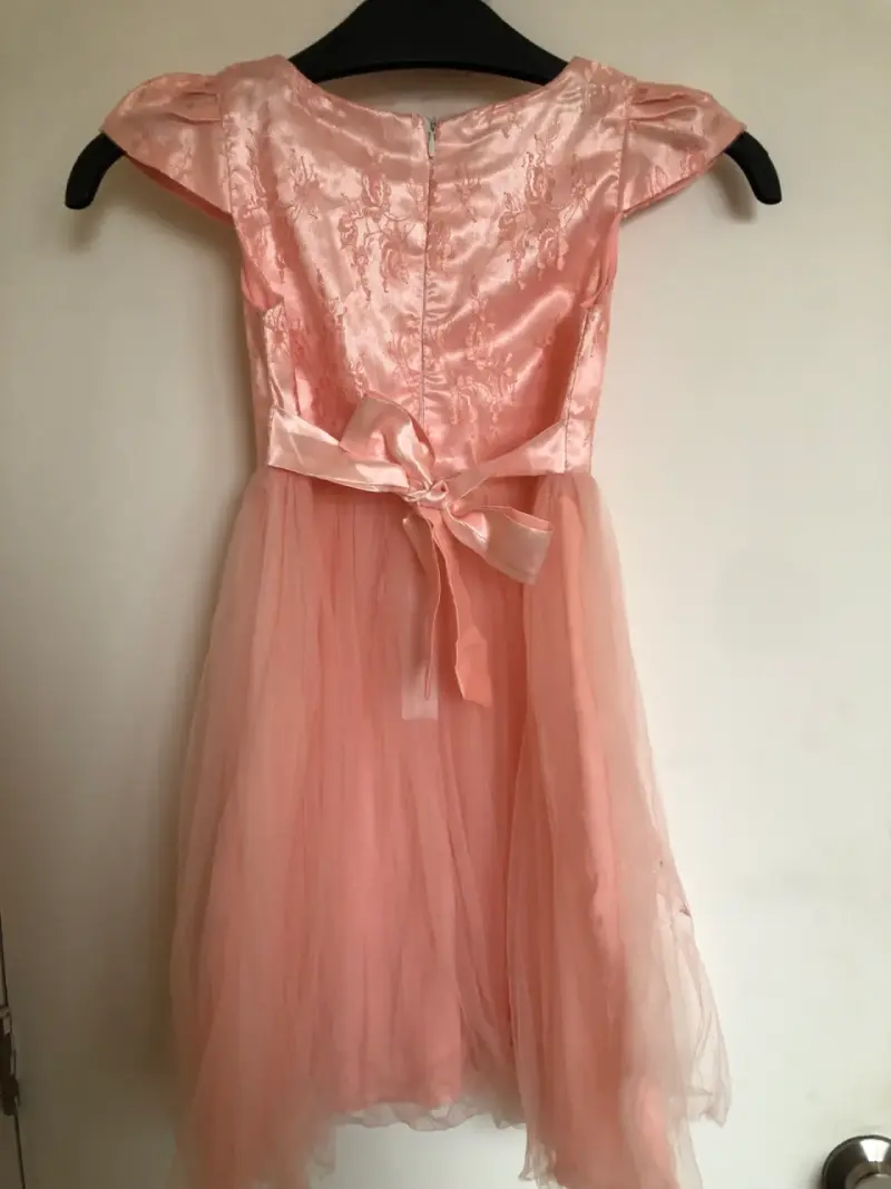 Vestido de fiesta rosa niña - 3