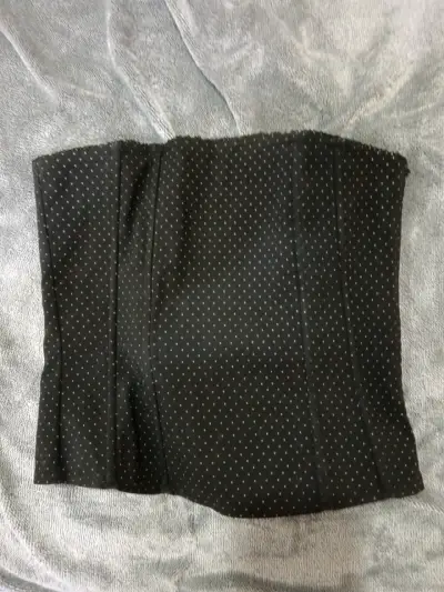 Corset negro con puntos blancos - miniatura 1