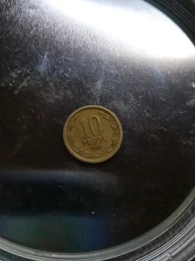 Moneda antigua 10 pesos 1990 la mula - miniatura 1