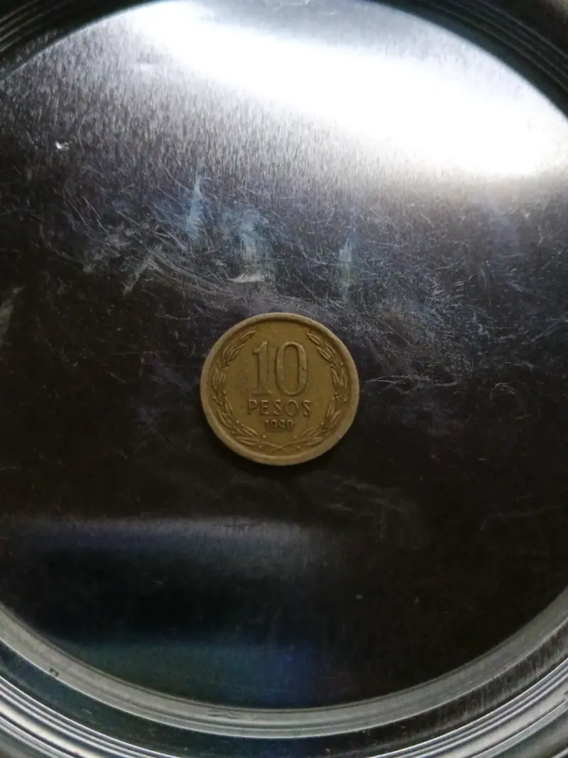Moneda antigua 10 pesos 1990 la mula - 3