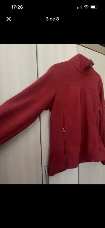 Polar Mujer Columbia Fast Trek li Jacket Rojo - miniatura 3