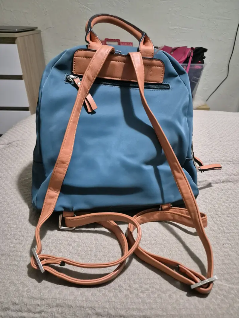 Mochila azul Amphora con bolsillos - 2