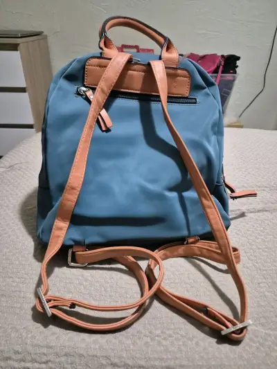 Mochila azul Amphora con bolsillos - miniatura 2