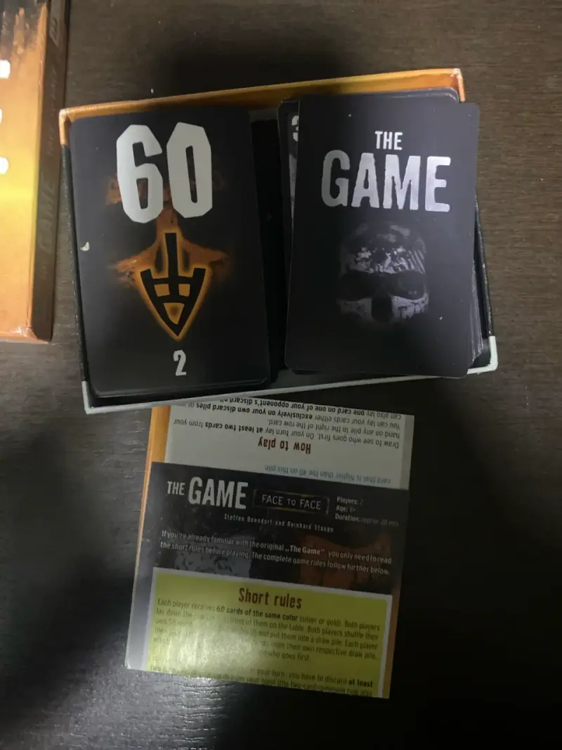 Juego de cartas The Game - 2