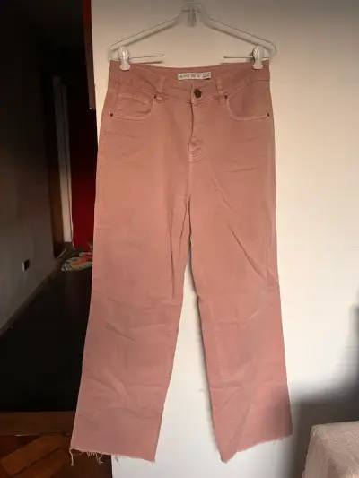 Jeans rosado ancho Alaniz talla 40 - miniatura 1