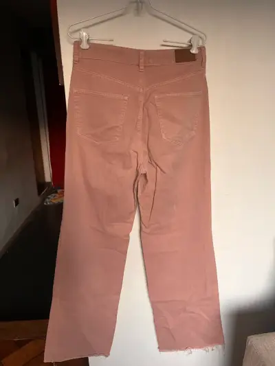 Jeans rosado ancho Alaniz talla 40 - miniatura 3