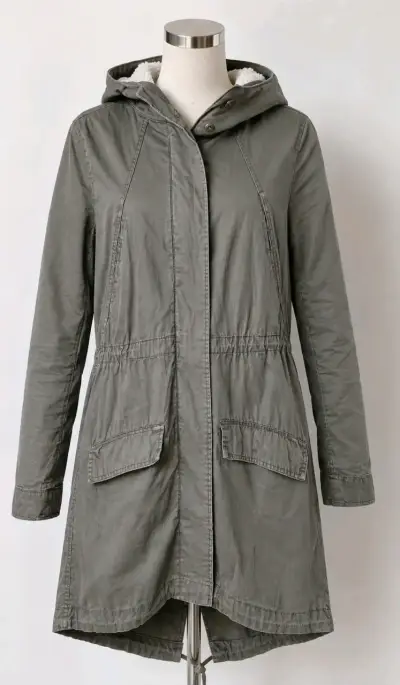 Parka verde con capucha - miniatura 1