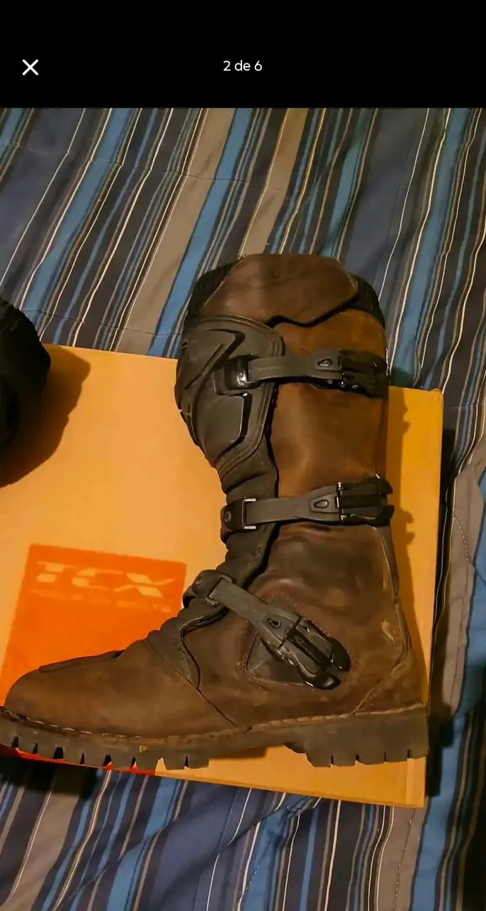 Botas de moto TCX marrones - 2