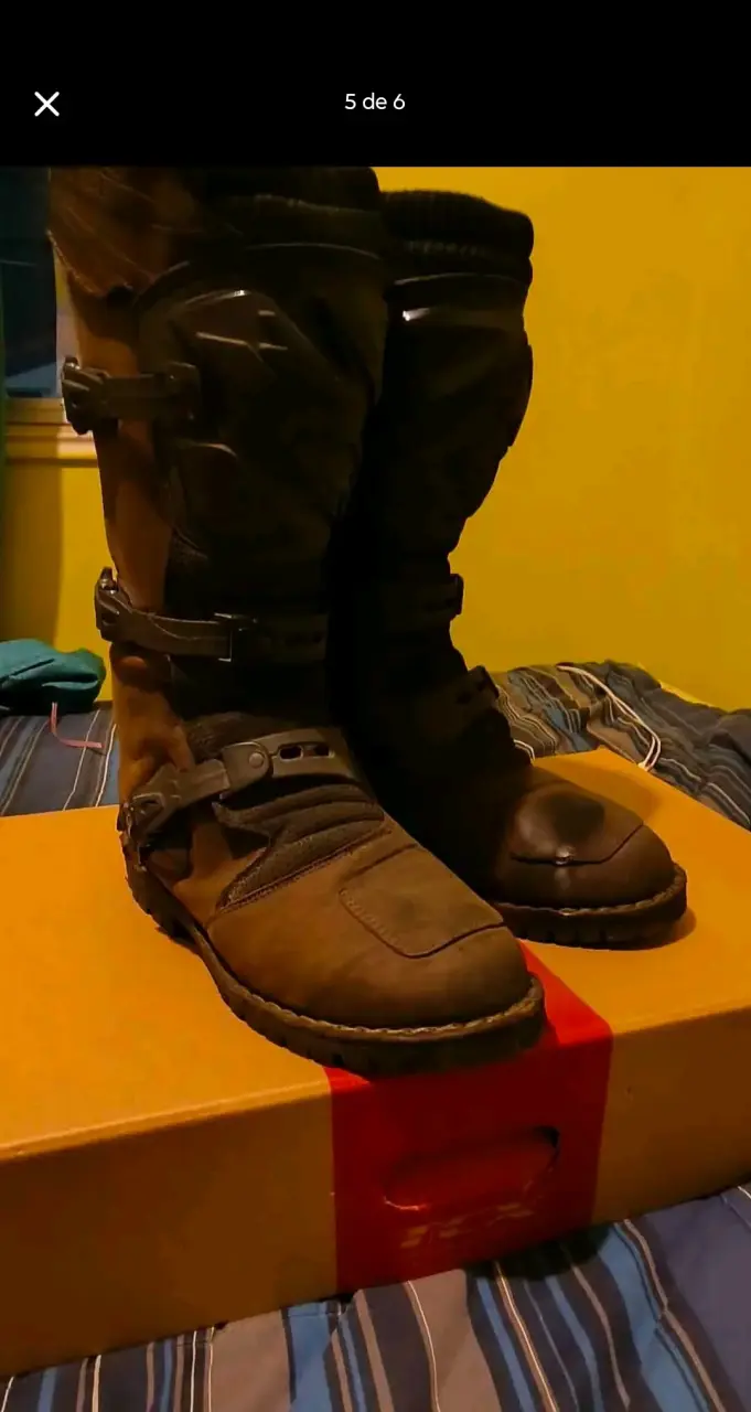 Botas de moto TCX marrones - 5