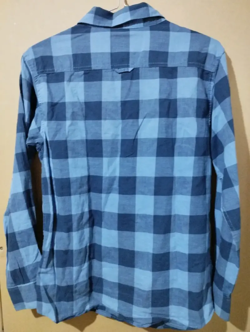 Camisa de cuadros azul para niño - 2