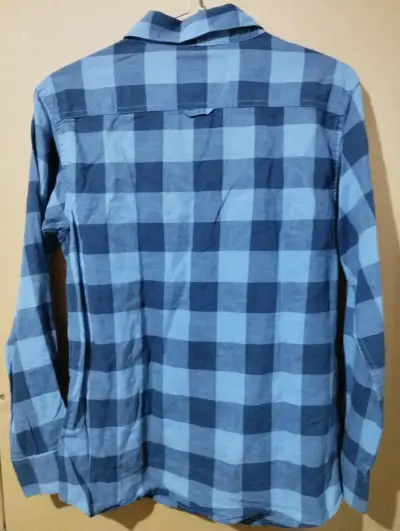 Camisa de cuadros azul para niño - miniatura 2