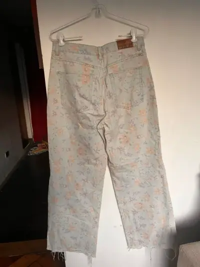 Jeans con estampado floral NOBU talla 40 - miniatura 1