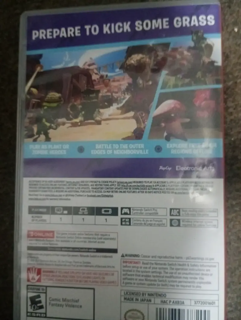 Juego Plants vs Zombies Switch - 2