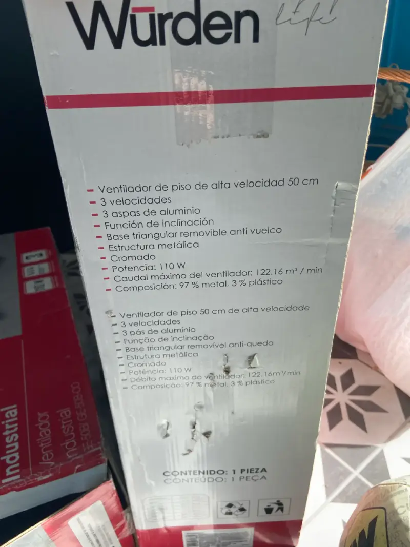 Ventilador Würden de piso - 5