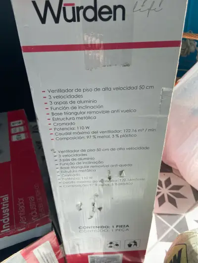 Ventilador Würden de piso - miniatura 5