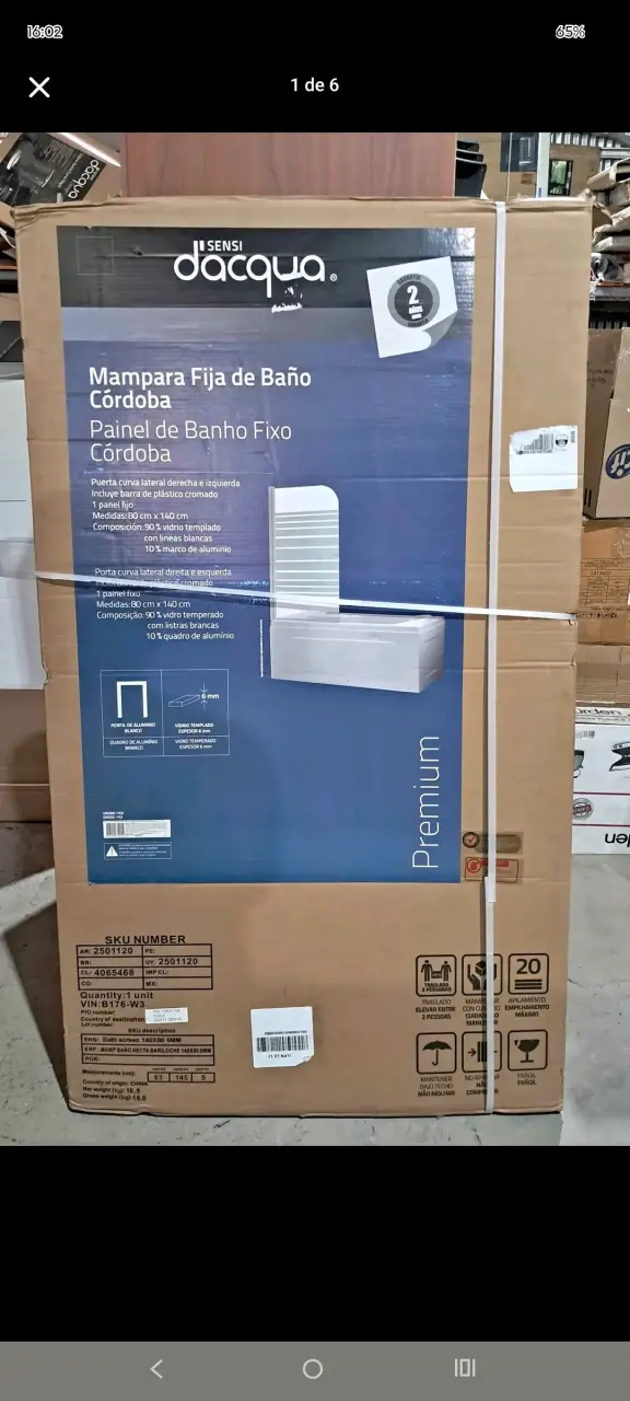 Mampara fija de baño Córdoba - 1