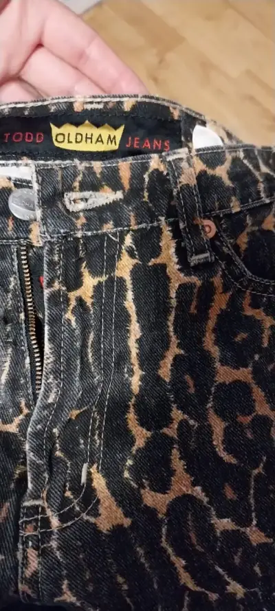 Jeans estampado animal print - miniatura 1
