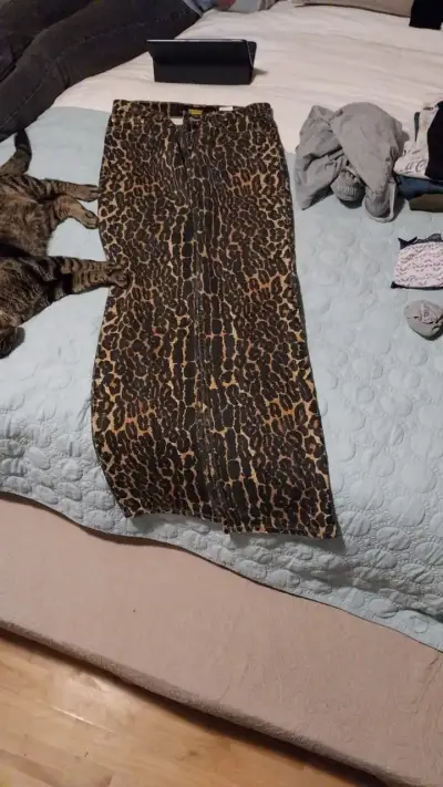Jeans estampado animal print - miniatura 3
