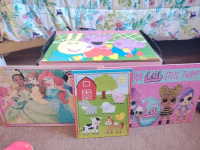 Set de puzzles infantiles y juguetes variados - miniatura 1