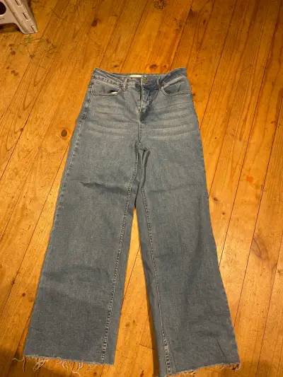 Jeans barbados palazzo, talla 38 elástica dos - miniatura 1