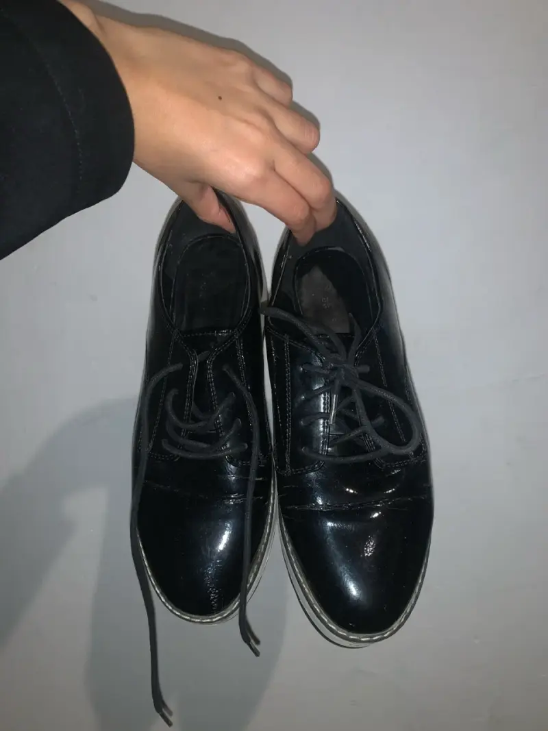 Zapatos negros plataforma mujer - 3