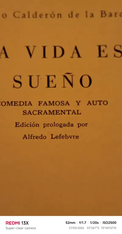 Libro 'La vida es sueño' Zig-Zag. Año 1951 - miniatura 4